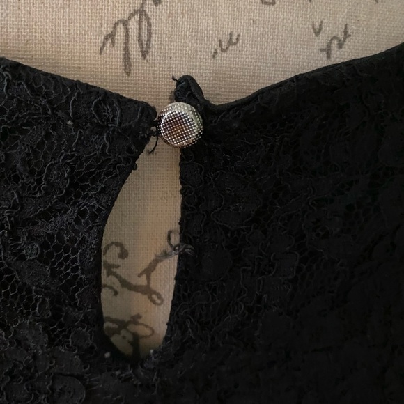 Women’s Black Lace Blouse Size XS - Picture 4 of 10